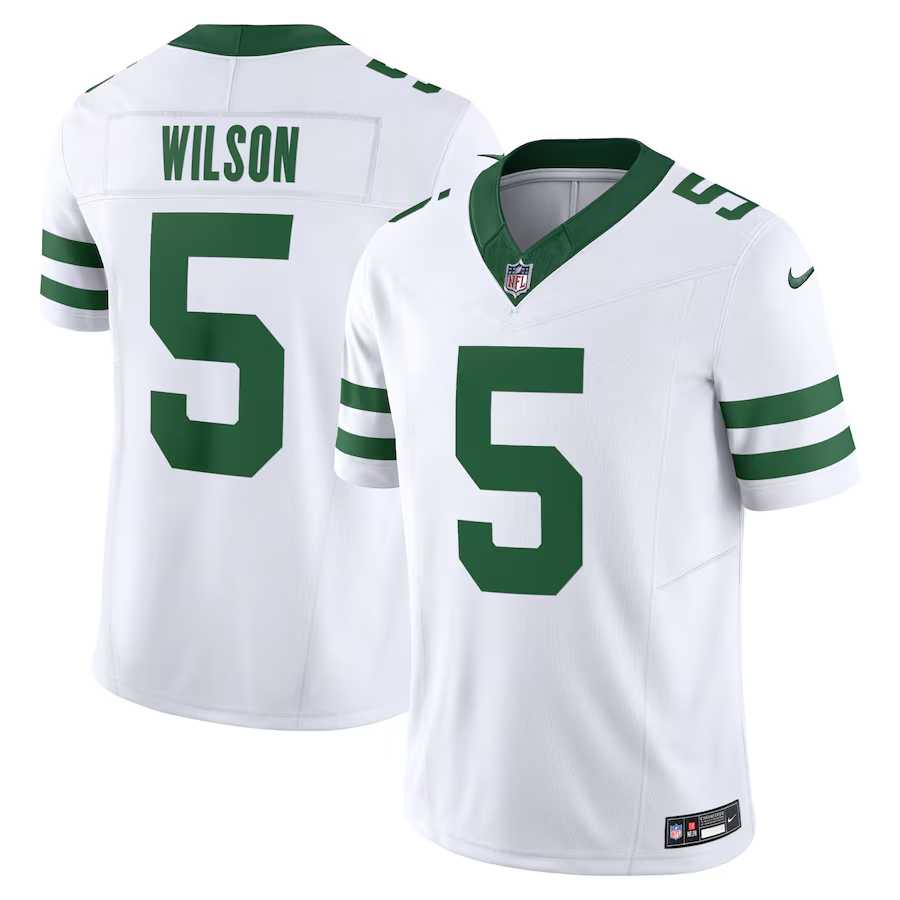 Men & Women & Youth New York Jets #5 Garrett Wilson White 2023 F.U.S.E. Vapor Limited Throwback Stitched Football Jersey,We sell and wholesale Men & Women & Youth New York Jets #5 Garrett Wilson White 2023 F.U.S.E. Vapor Limited Throwback Stitched Football Jersey on line form chian!
